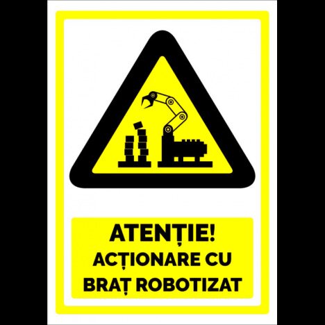 Indicator pentru actionare cu brat robotizat